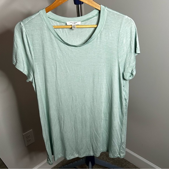 Cable & Gauge (studio) Relaxed Light Green Short Sleeve Tee - Picture 1 of 6